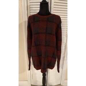 Frank and Oak Women's Multicolor Knit/Woven Sweater Wool Blend Sz M Fall Cozy